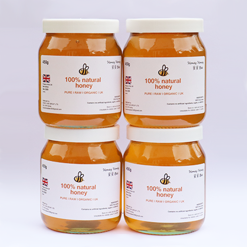 100% Natural Honey 4-PACK 純正百花蜜四樽