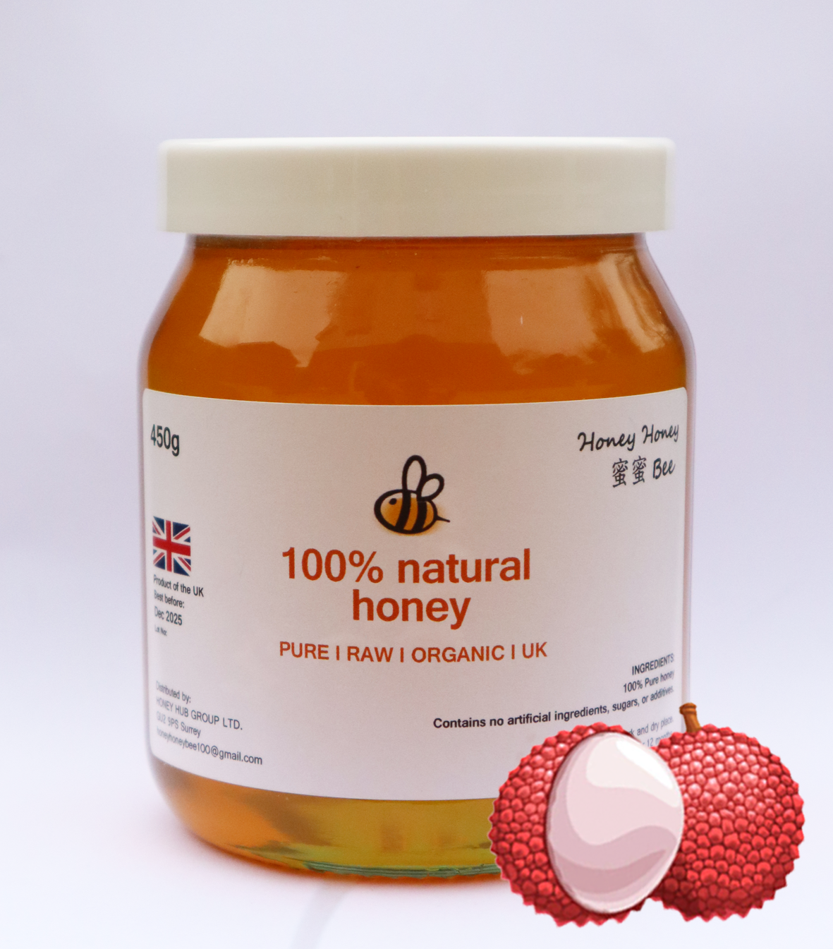 Lychee Honey 荔枝蜜 100% Natural Honey 1-PACK